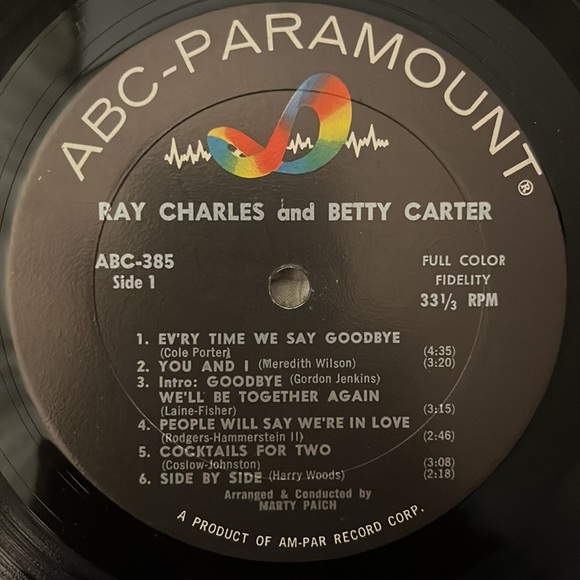 Ray Charles And Betty Carter - (Self-Titled) Vinyl LP - Picture 4 of 5